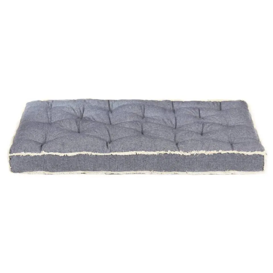 vidaXL - Pallet Bankkussen - Blauw - Katoen