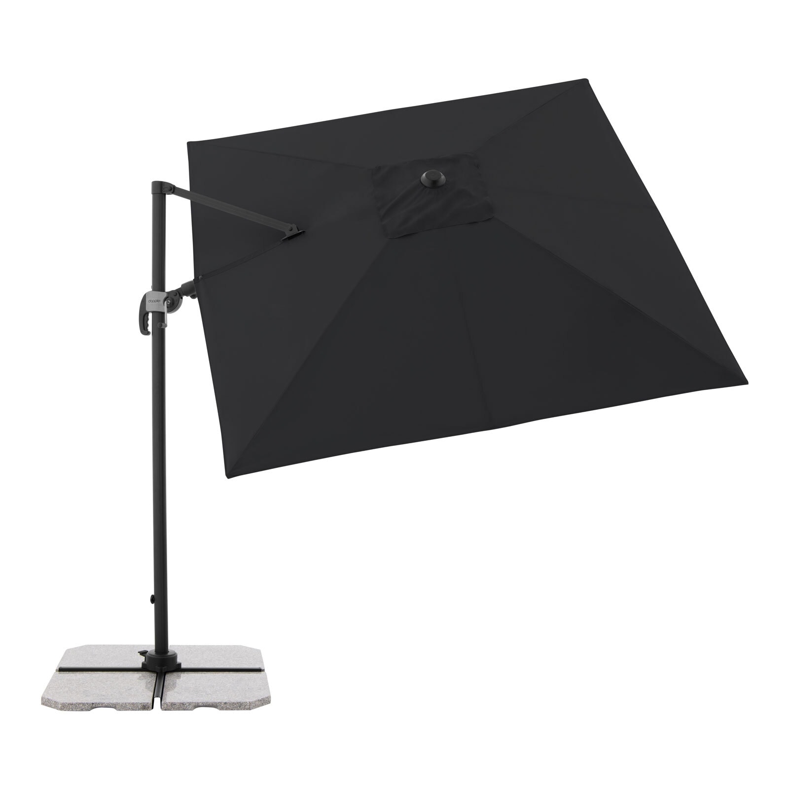 Garden FLAIR Ampelschirm NORMA 2-teilig 230 x 230 cm anthrazit
