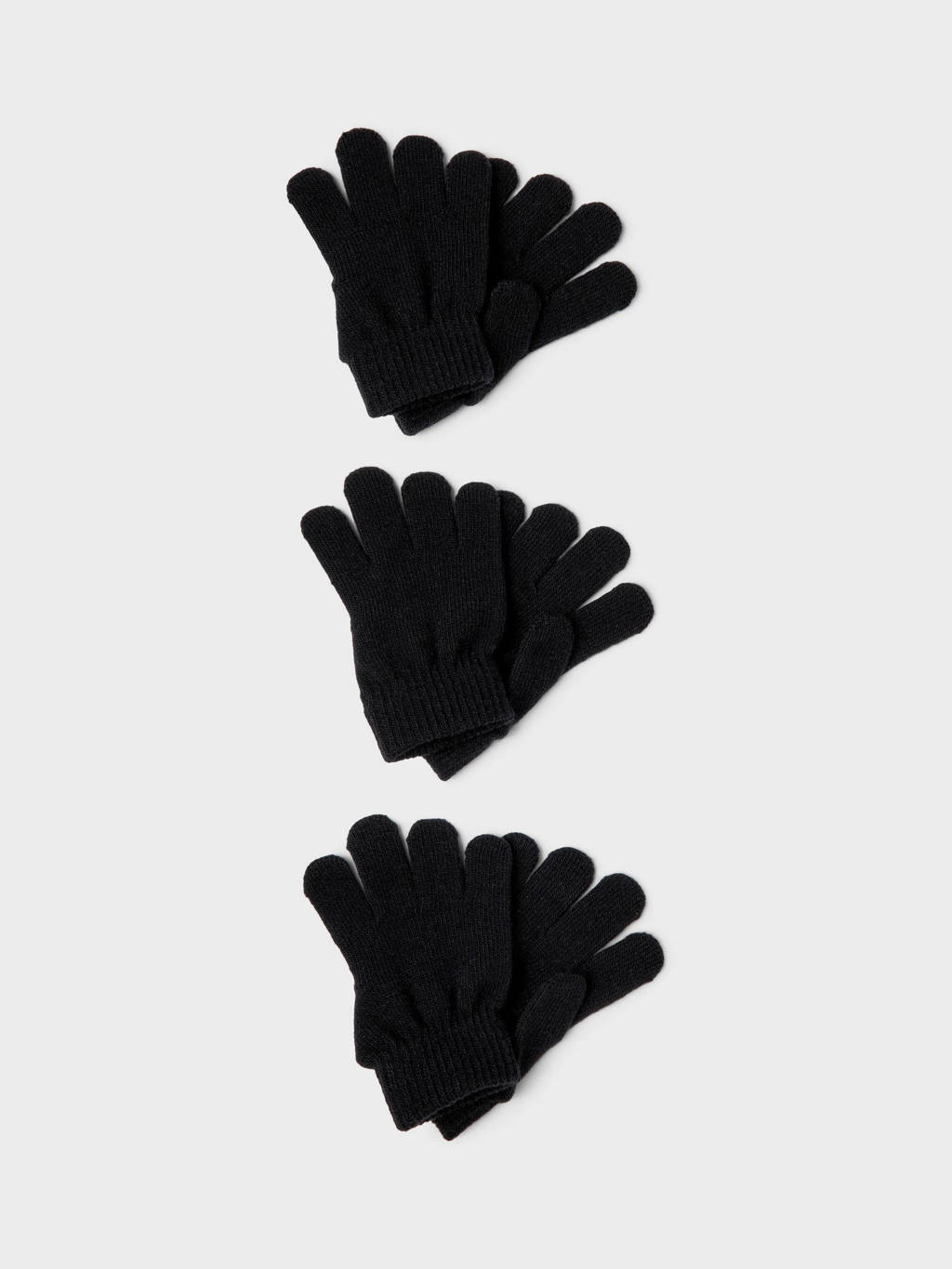 NAME IT handschoenen - set van 3 zwart