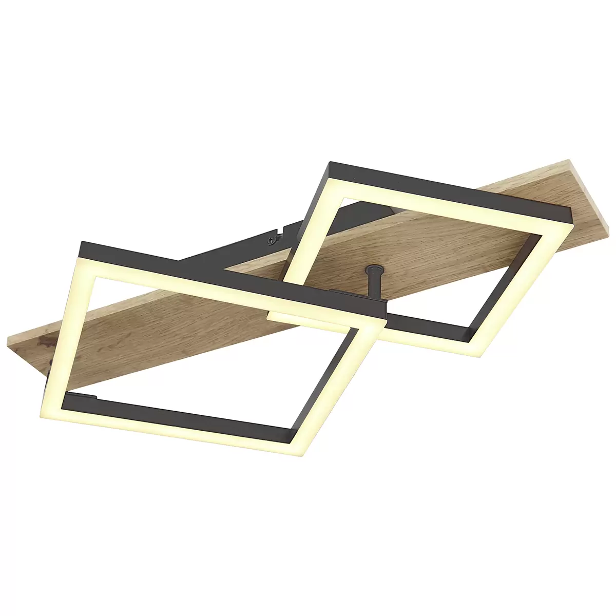 LED-Deckenleuchte Wenzel braun,schwarz