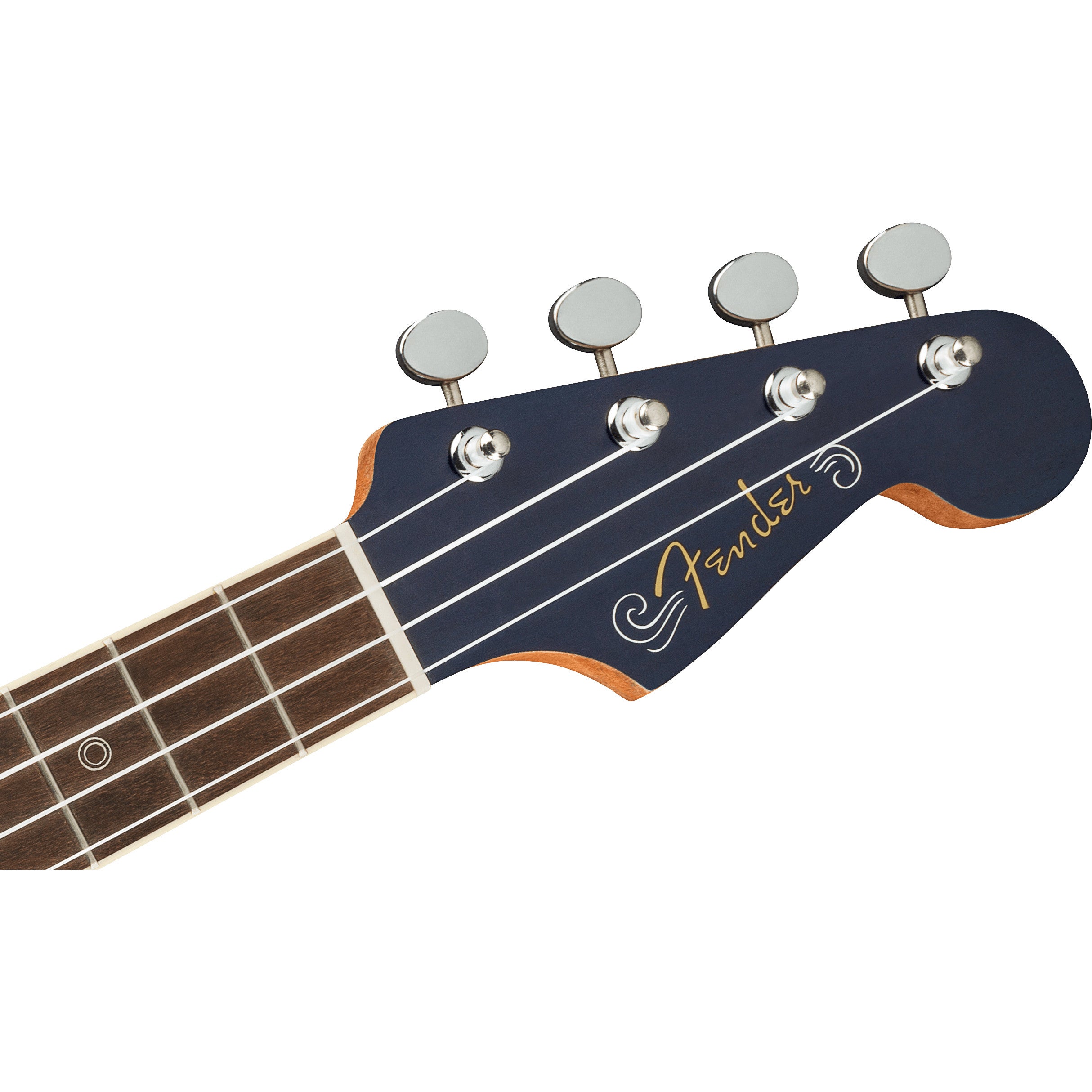 Fender Dhani Harrison Ukulele Sapphire Blue WN elektrisch-akoestische tenor ukelele