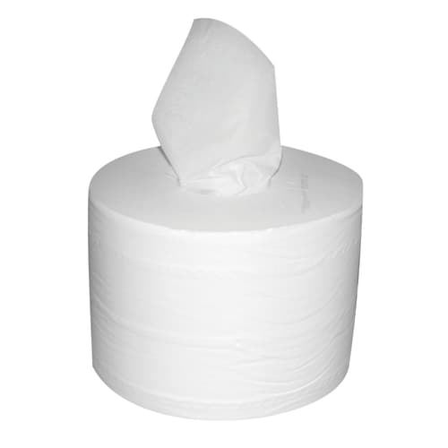 Papier toilette dévidage central blanc 123m 10,9 x 25 cm Paredes Renovelar