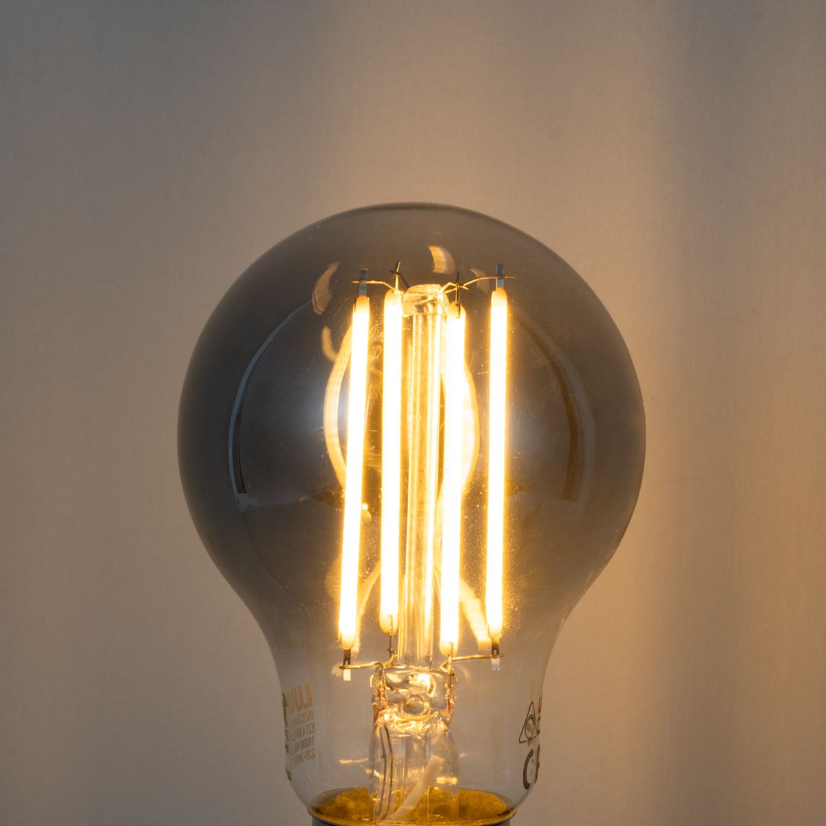 Set van 5 Smart E27 dimbare LED lampen A60 smoke 4.9W 150 lm 1800K