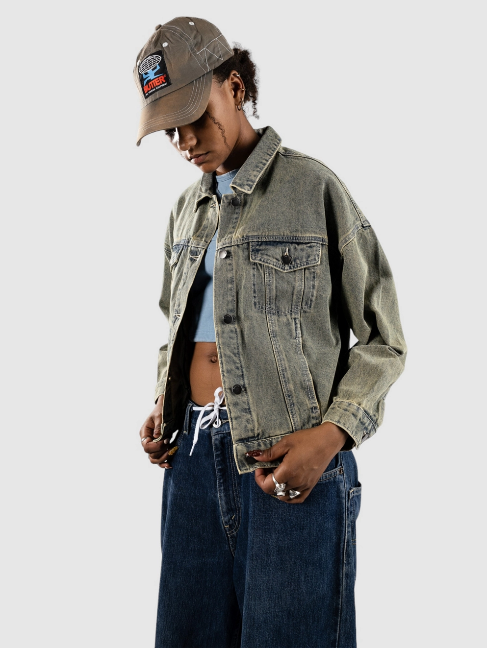 Empyre Trucker Denim Jacket washed