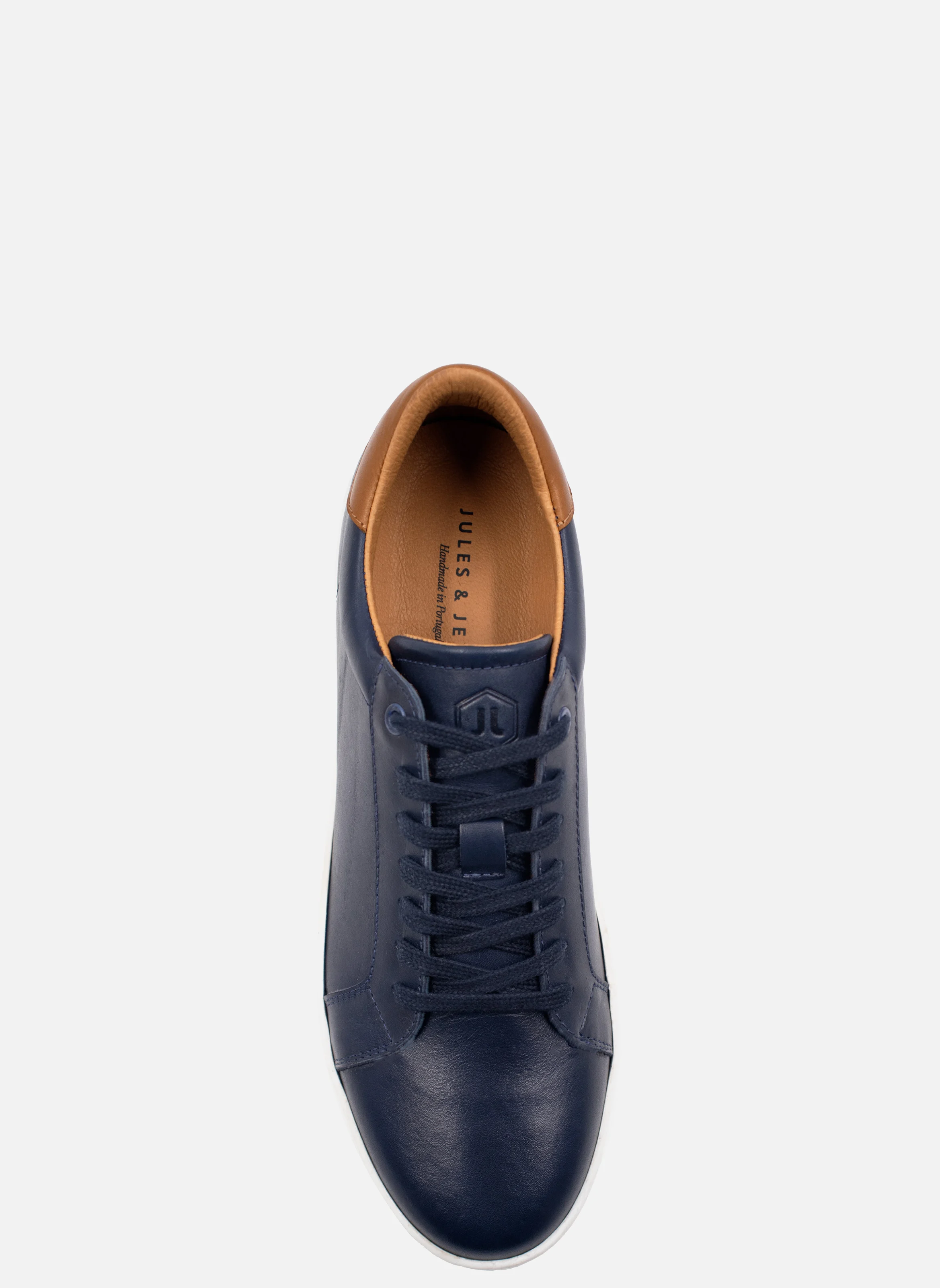 Tennis lacet homme cuir | Bleu
