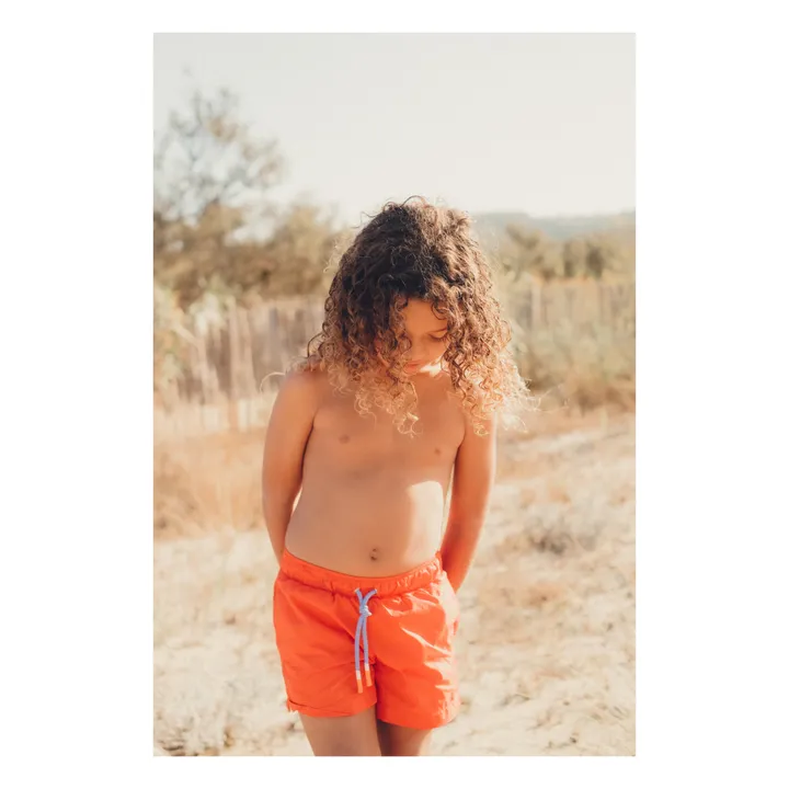 Lison Paris Short de Bain Capri | Orange
