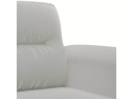 Ensemble de canapés 2 pièces coussins Gris clair Tissu microfibre