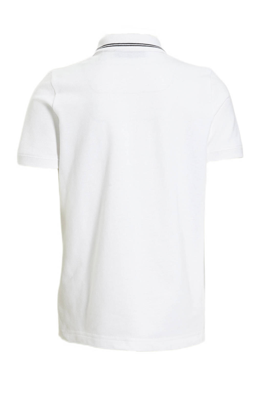 anytime piqué polo wit/zwart