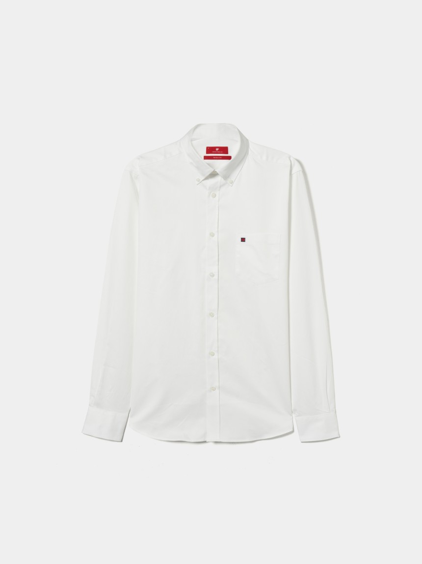 Camisa regular fit de algodão