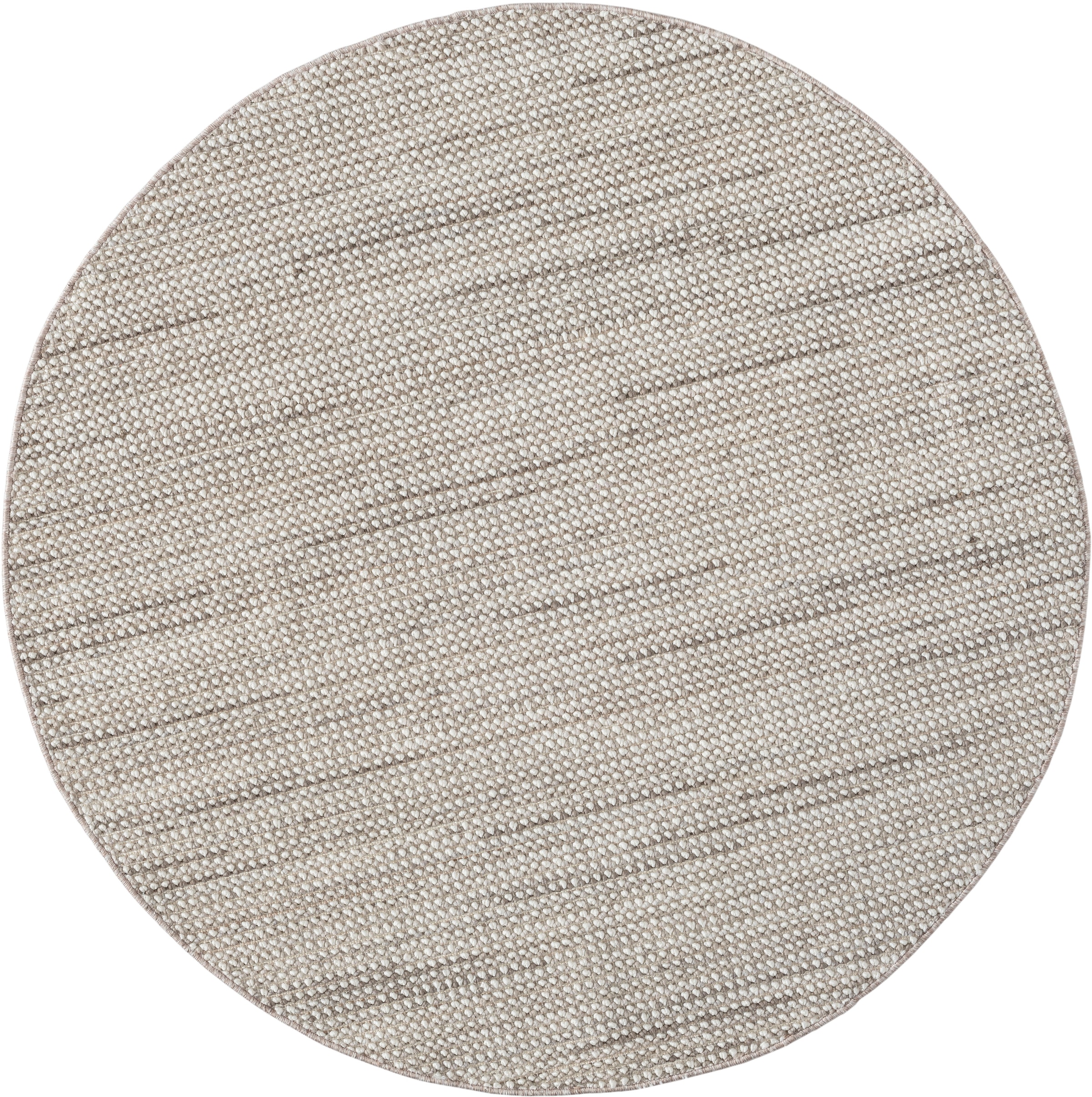 Myflair Möbel & Accessoires Teppich »Ava« rund 7 mm Höhe Uni Farben, meliert, Sisal-Optik, auch in rechteckig erhältlich