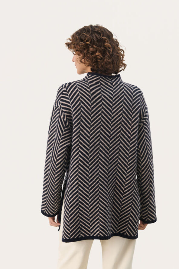 Part Two LeanaPW PU Navy jacquard