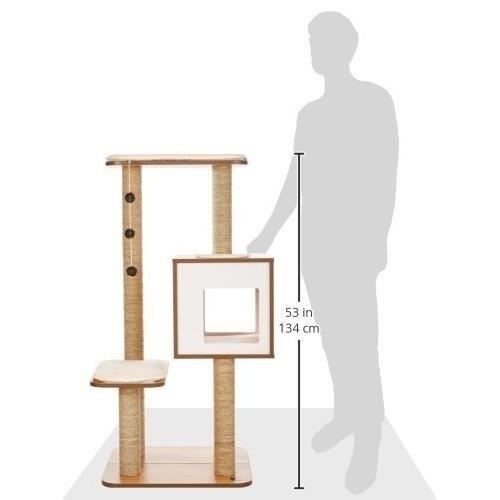 Arranhador para Gatos Vesper V-Base com Brinquedo