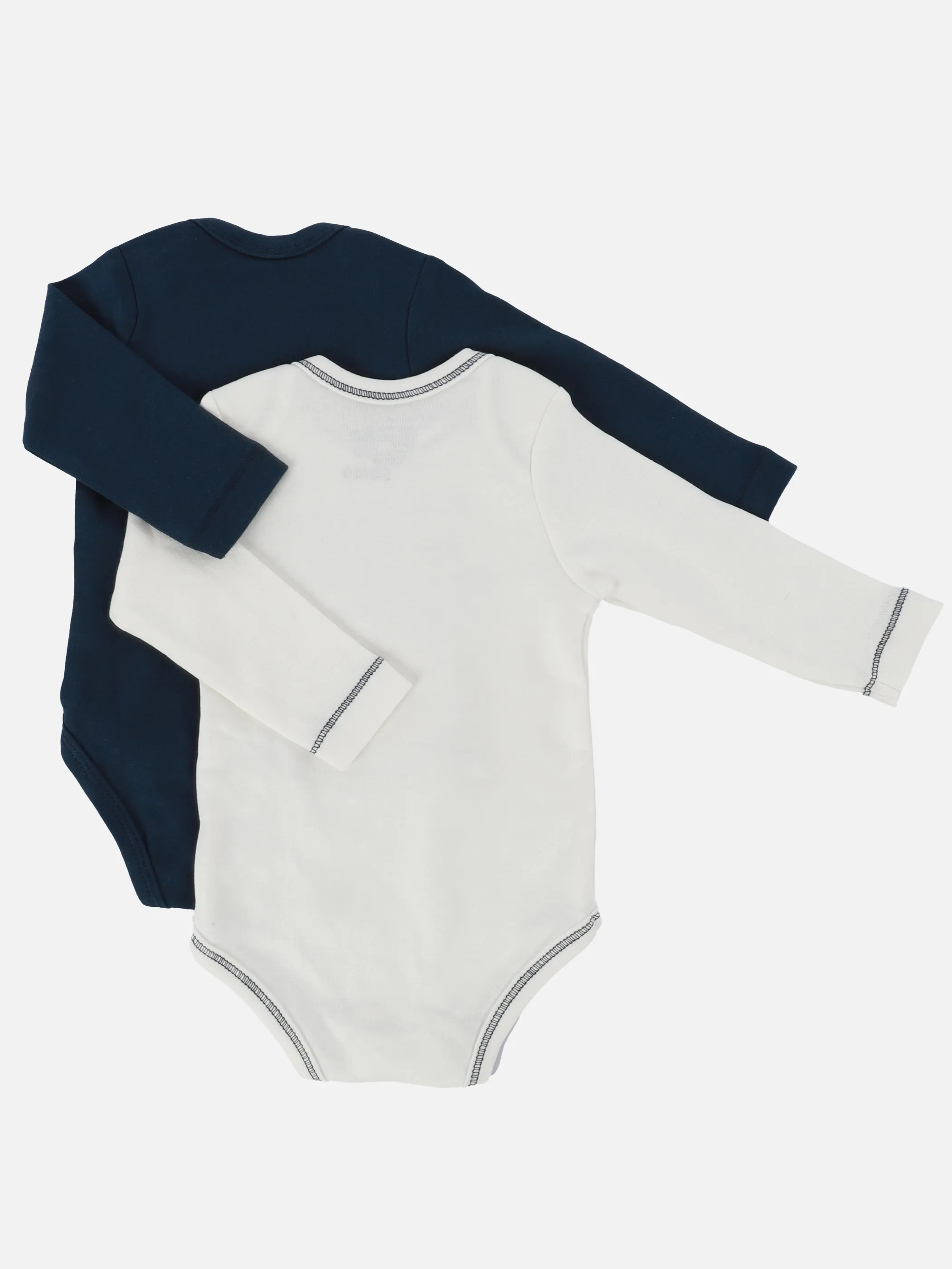 Baby Jungen Langarmbodies mit Sprüchen im 2er Pack