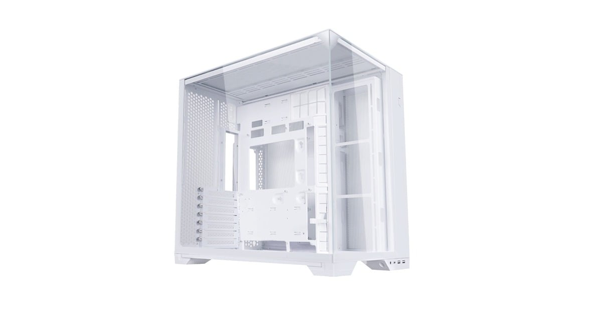 Lian LiO11 Vision Compact midi tower behuizing  (Wit | 2x USB-A | 1x USB-C | Tempered Glass)