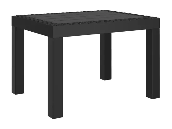 Table de jardin anthracite 59x47x40 cm PP