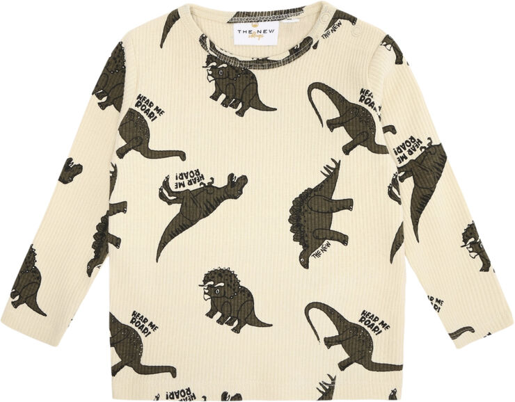 The New TNSLevi L_S Rib Tee Angora dino aop
