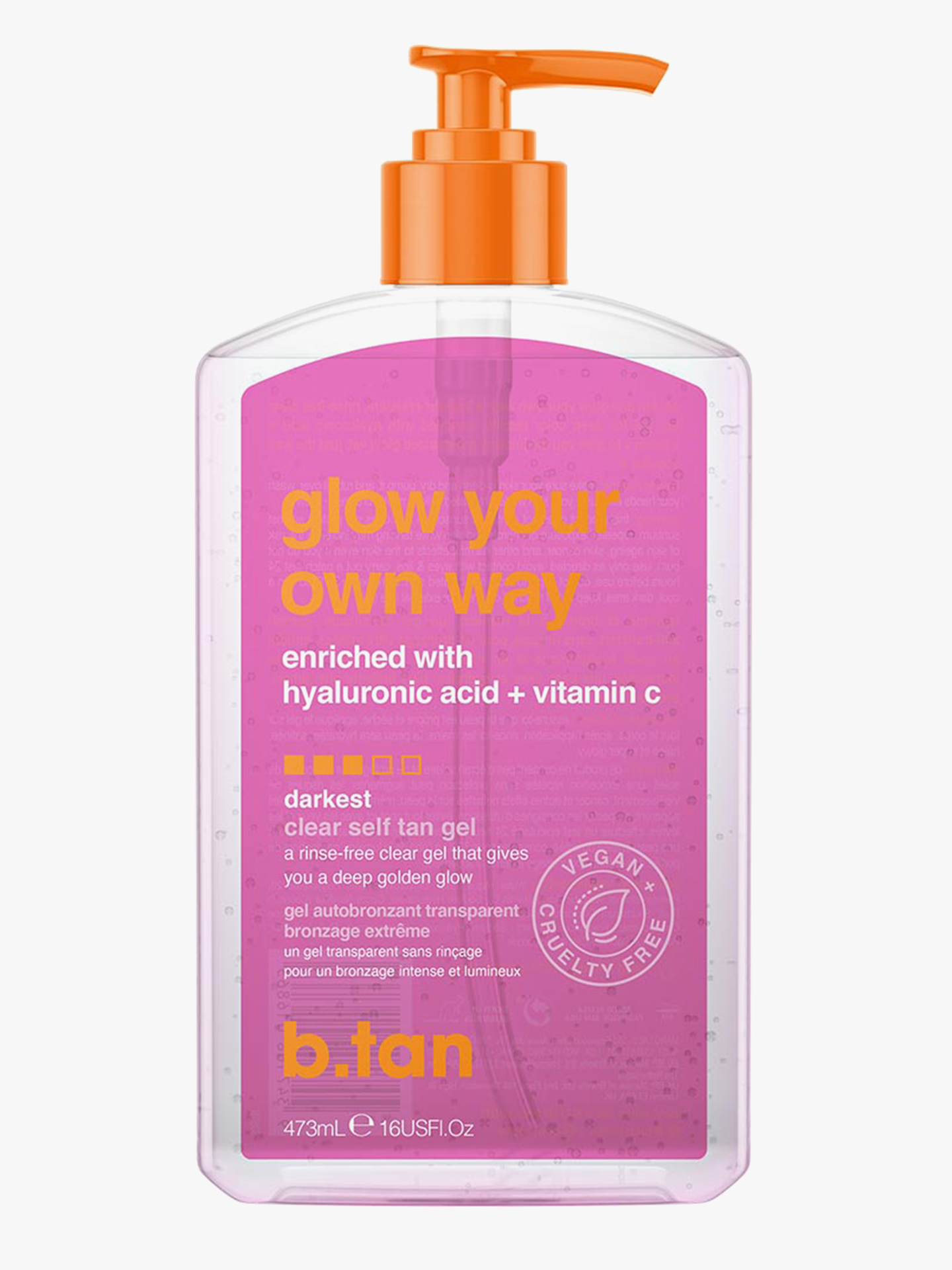 Glow Your Own Way Clear Self Tan Gel 473 ml