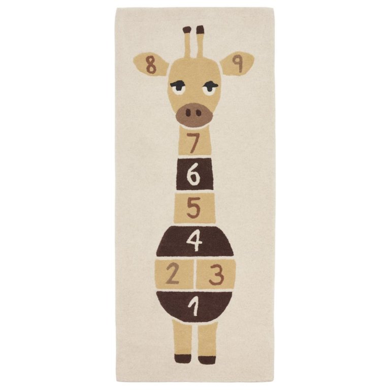 OYOY Giraffe Hopscotch vloerkleed 180x75
