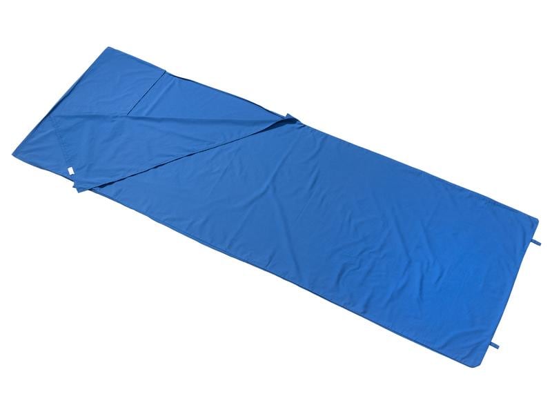 KOOR Schlafsackeinlage Bozoolo Blau Baumwolle 80 x 220 cm Innenschlafsack für mehr Wärme und Komfort