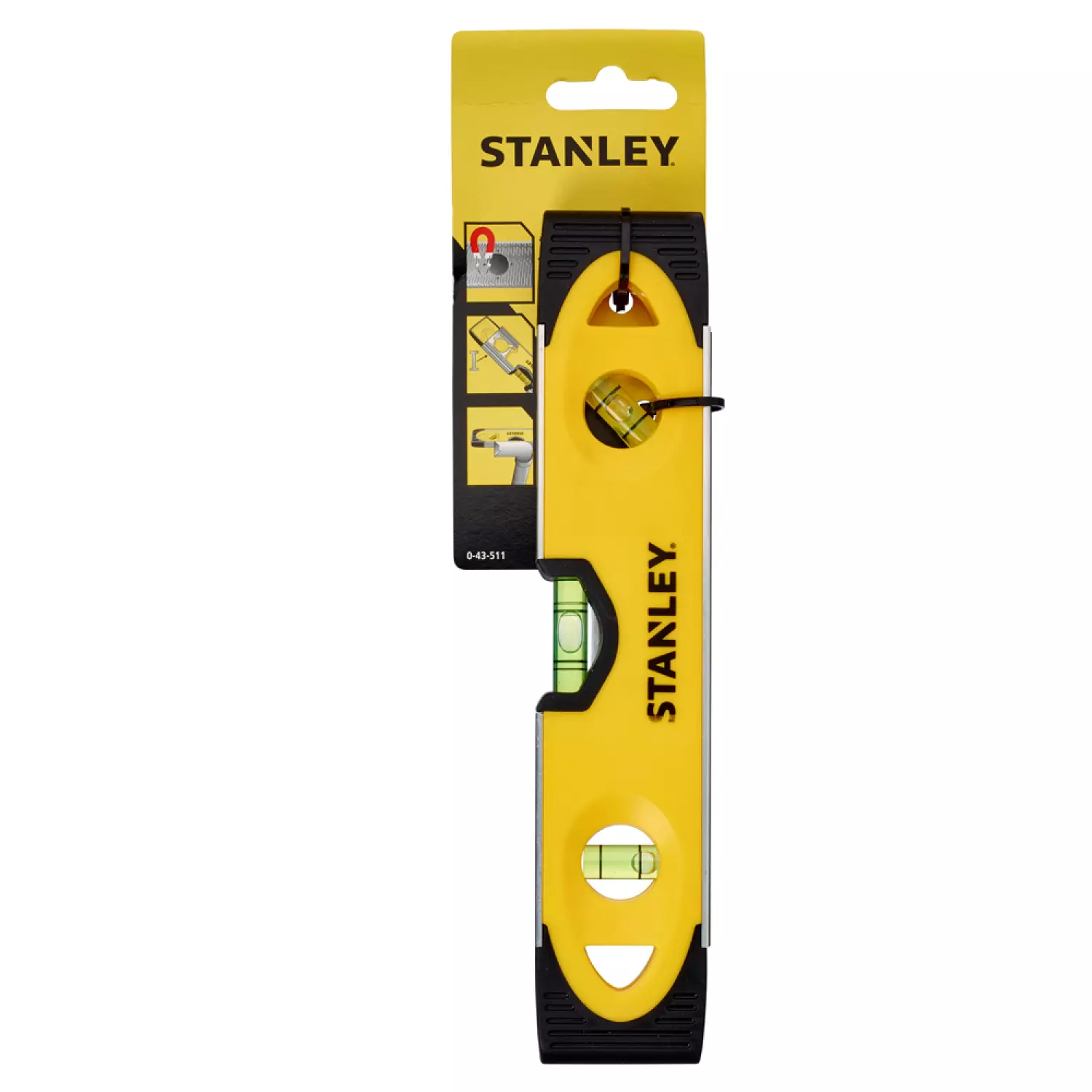 Stanley 0-43-511 Torpedo waterpas - magnetisch - 250mm
