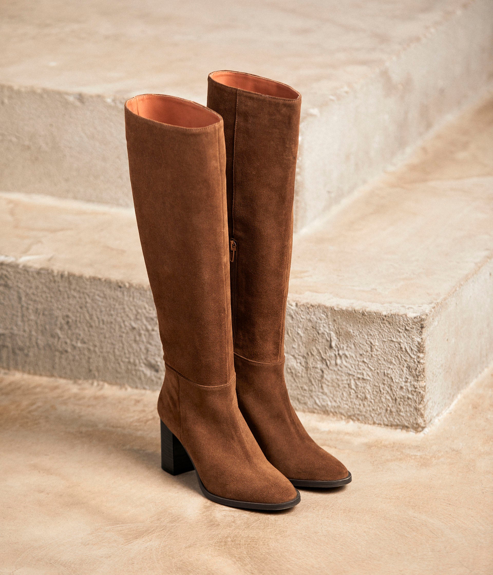 Bottes cuir velours Arwenn