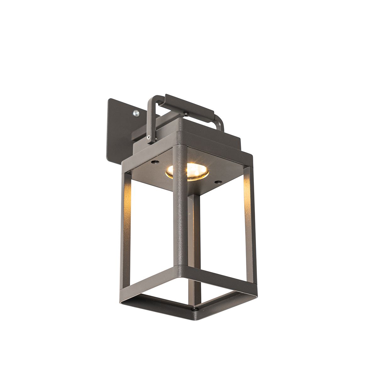 Buiten wandlamp donkergrijs incl. LED oplaadbaar - Yara