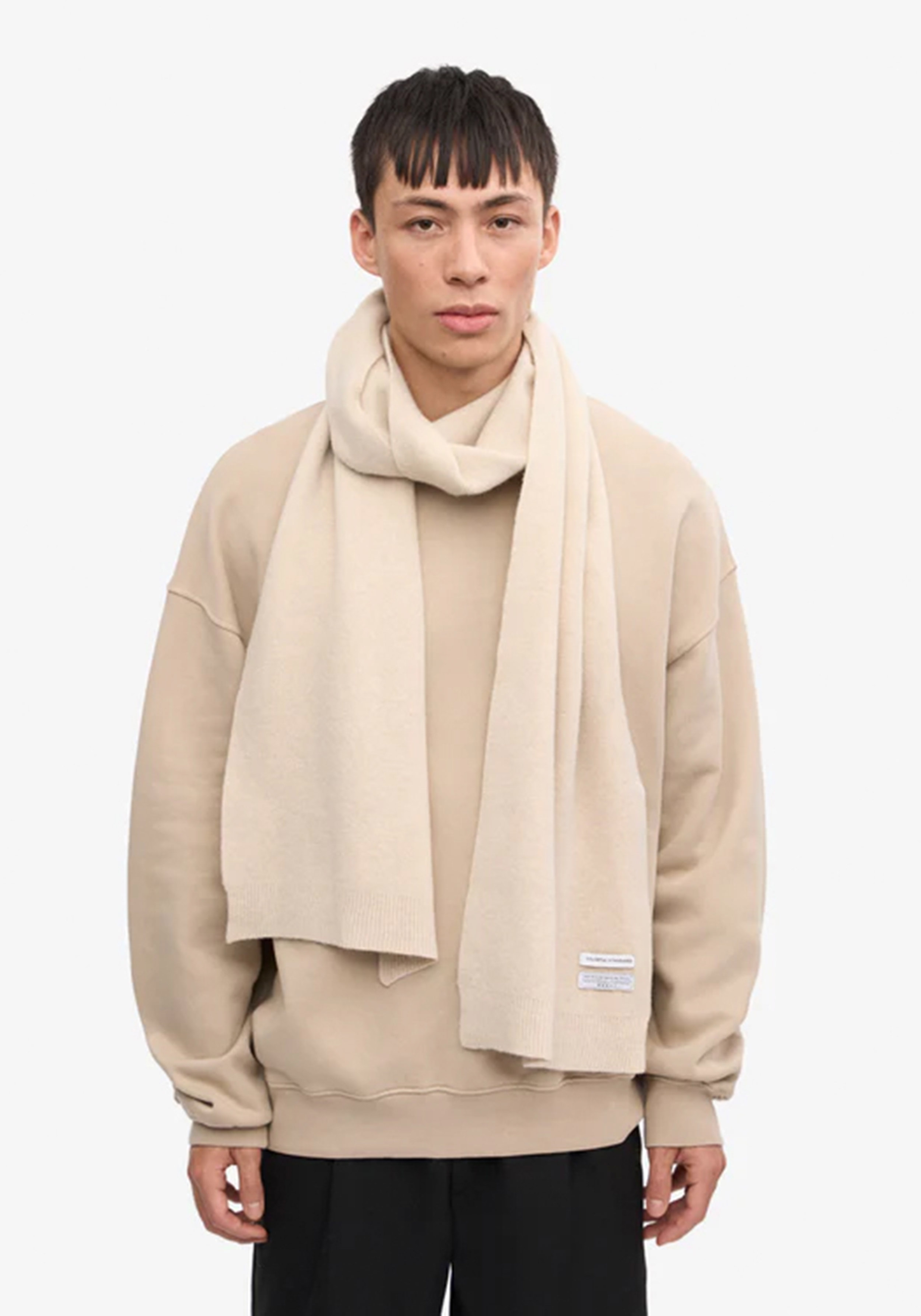 Colorful Standard Merino-Wollschal Ivory White