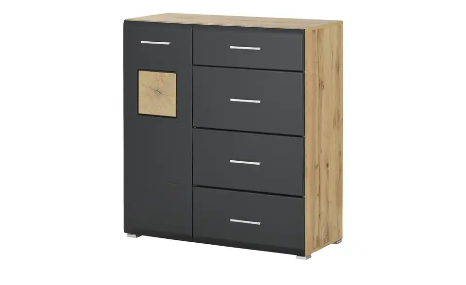 Kommode  Fun Plus Schwarz, matt 100 cm
