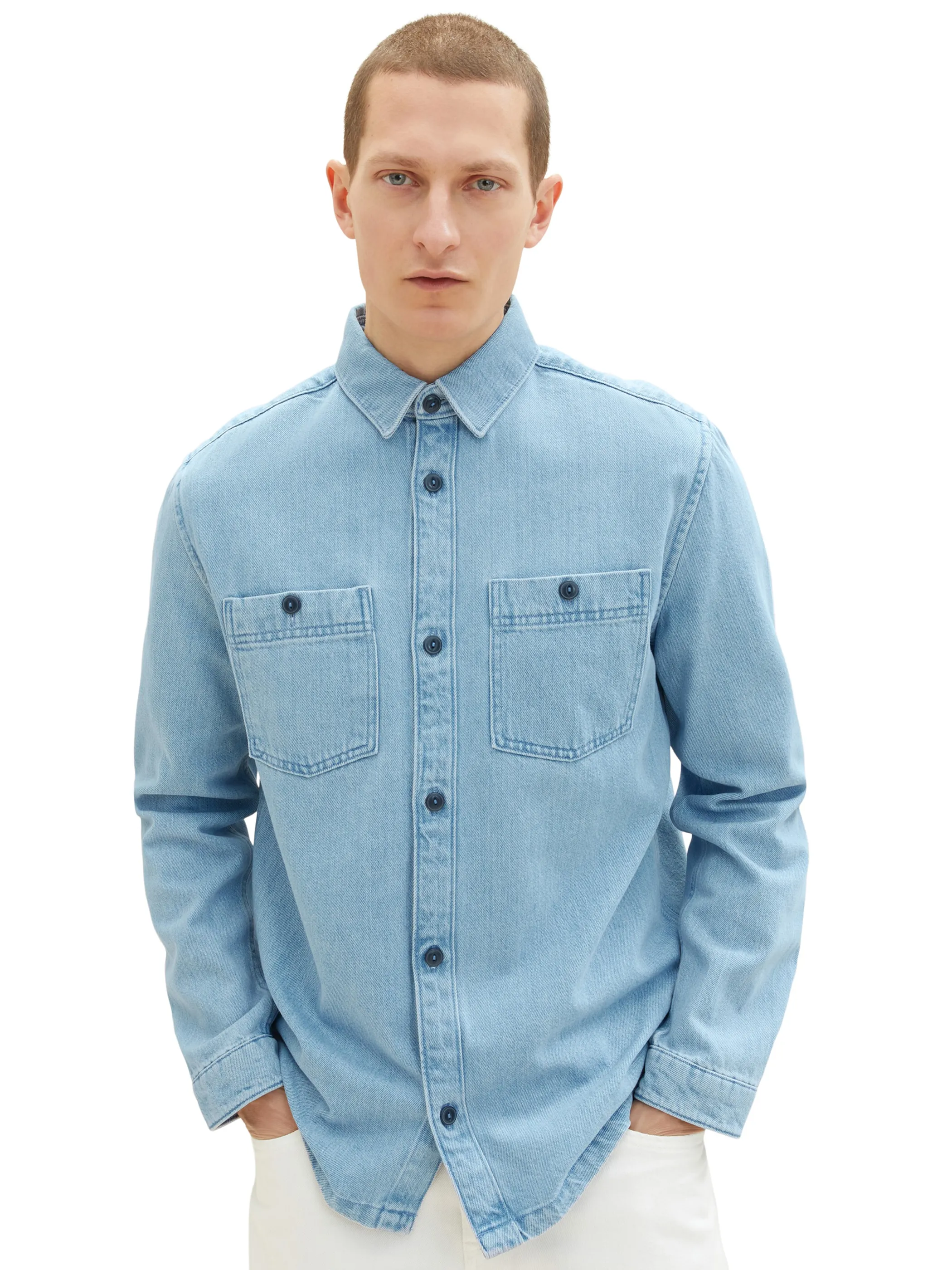 Herren Jeanshemd