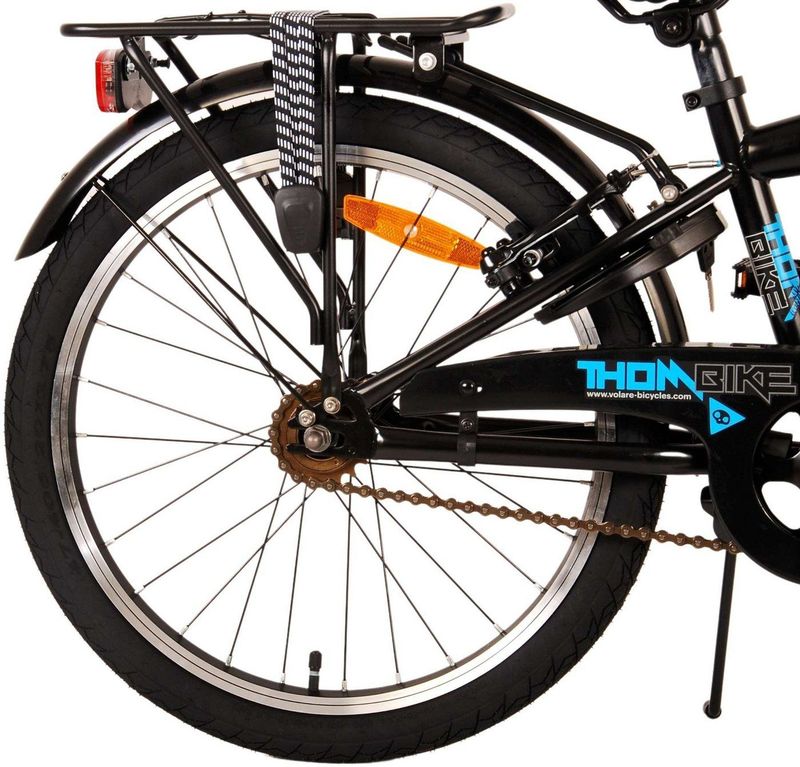 Volare - Thombike - Jongensfiets - Zwart/Blauw - Staal - 20 Inch