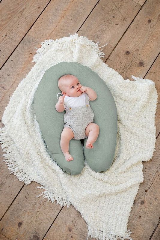 Doomoo Basics - Tetra Comfy Big - Zwangerschapskussen Hoes - Groen - Bio Katoen