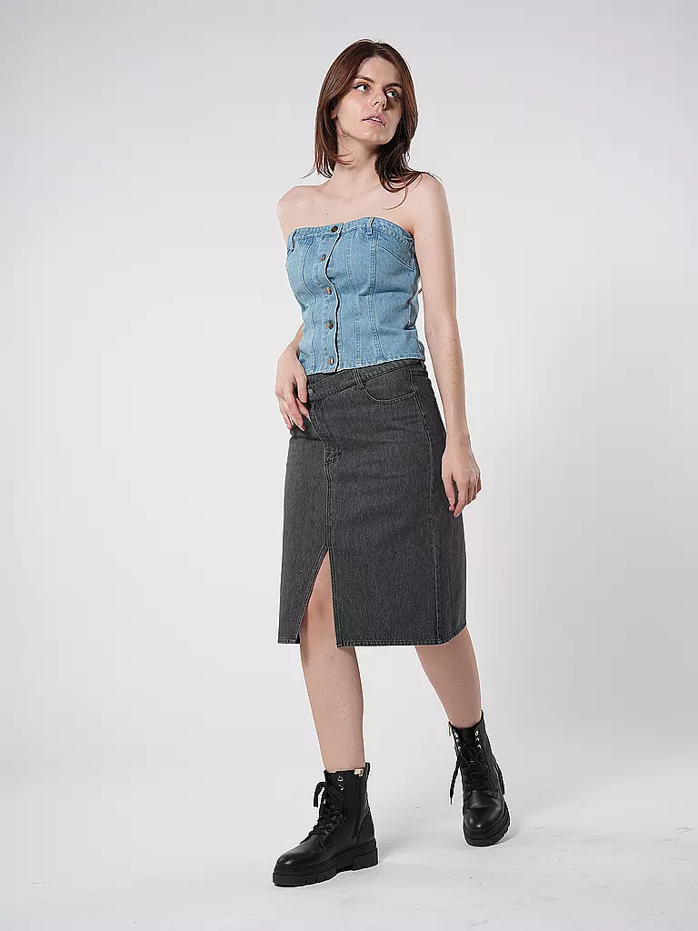 DESIGNERS REMIX Top MILES BOOB blau