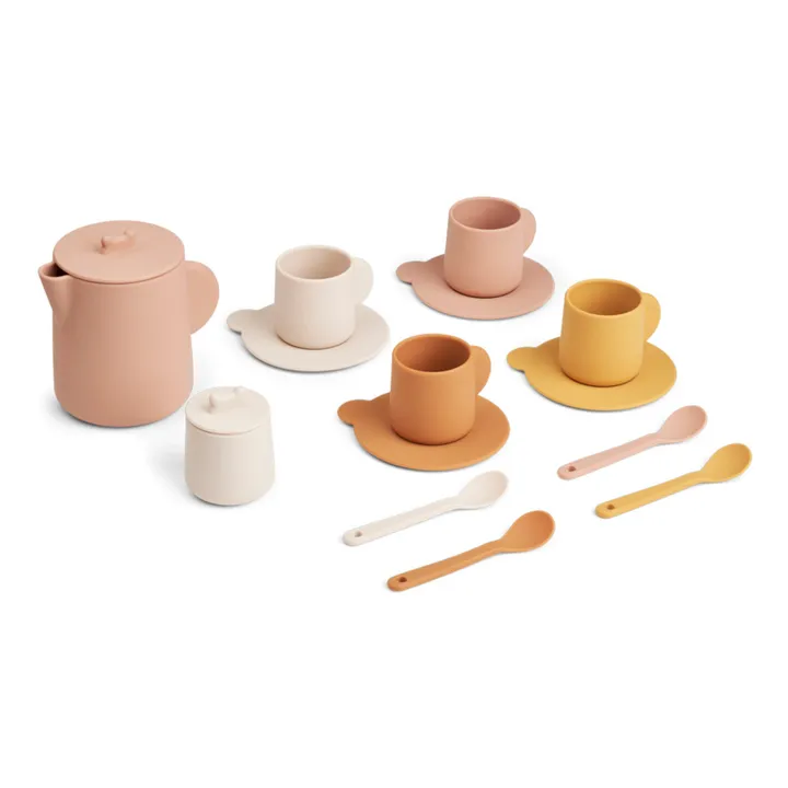 Liewood Set de dinette Kourtney en silicone | Rose multi mix