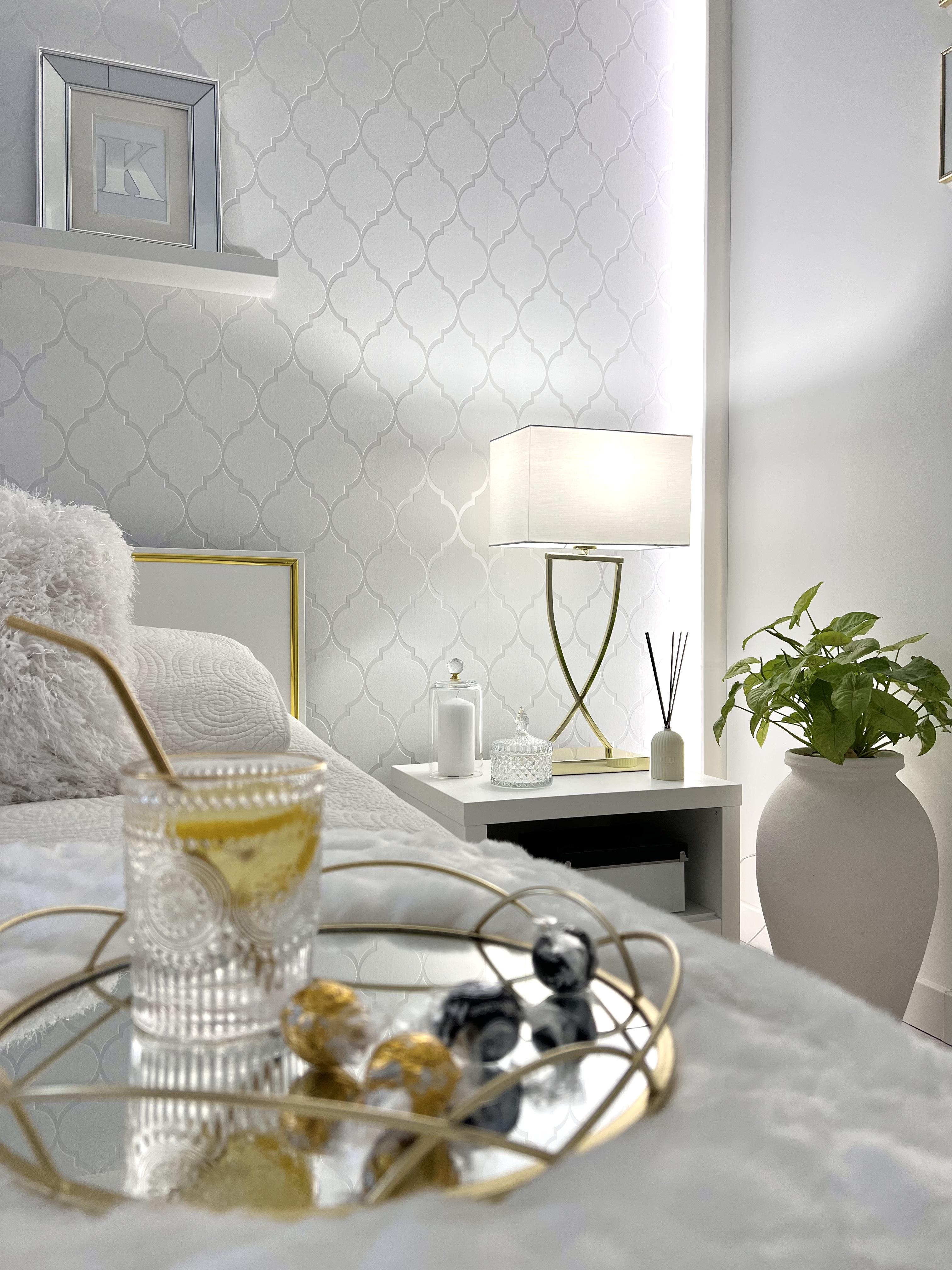 Tafellamp YASUNI Metaal Wit/goud
