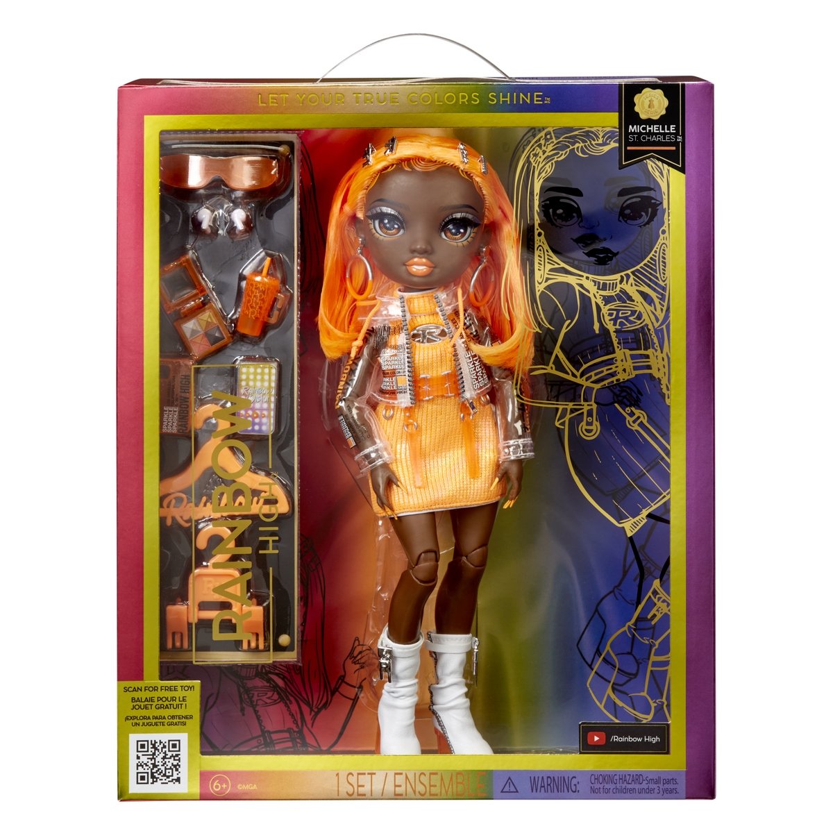 Poupée Rainbow High Fashion Doll NO Orange