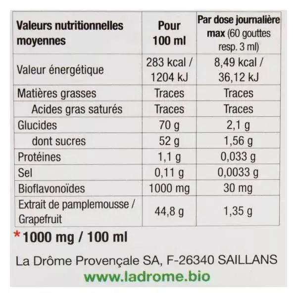 Extrato de Semente de Toranja Orgânica Ladrome Citruvital 50ml