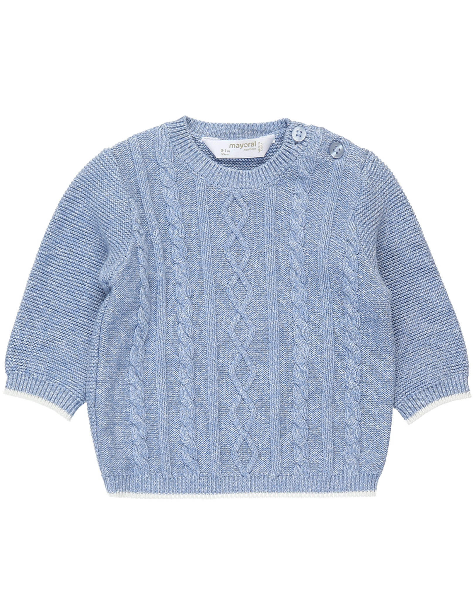 Strickpullover BABY KNIT 3-teilig in blue ice
