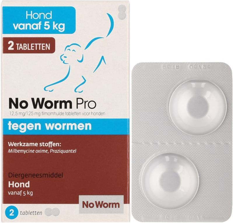 Exil No Worm Pro - Hond - 2 Tabletten
