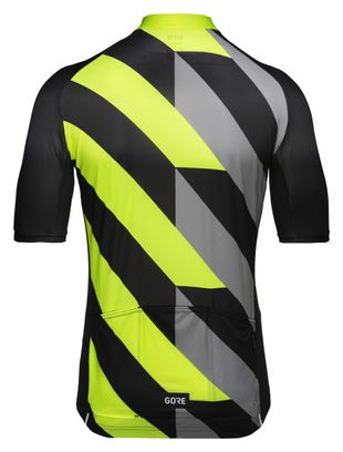 Maillot Manches Courtes Gore Wear Signal Noir Jaune Fluo