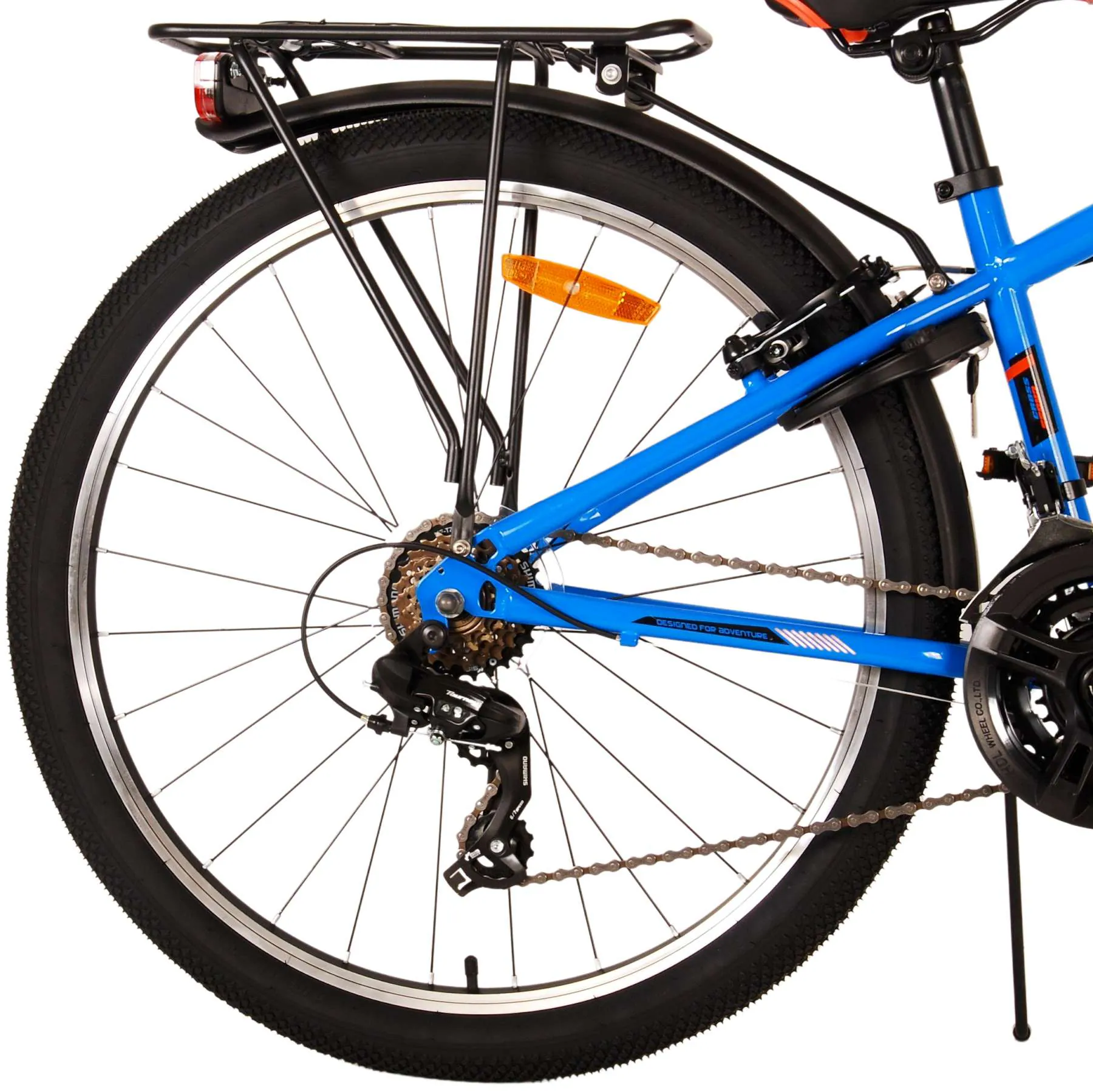 Kinderfahrrad Cross für Jungen 26 Zoll Kinderrad in Blau, 18 Gänge