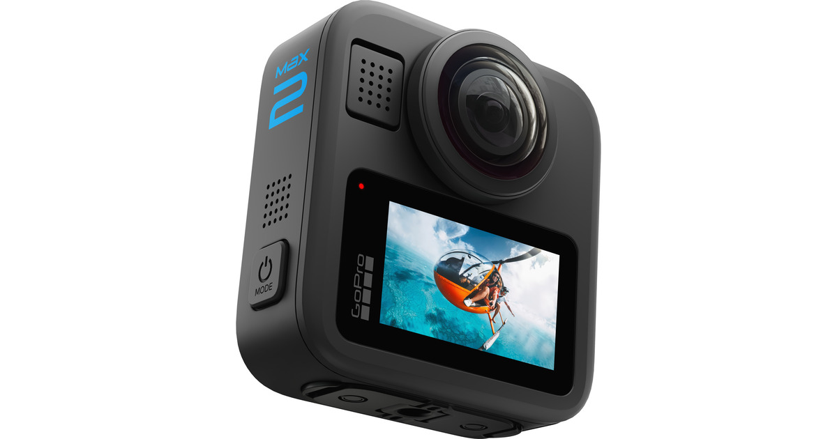 GoProMAX2 videocamera  (Zwart, Wi-Fi 6, Bluetooth LE 5.3, USB-C)