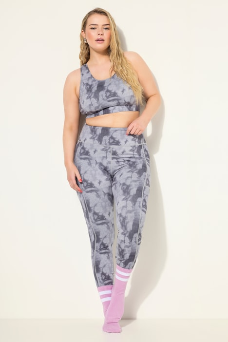 Sport-Tights, Batik-Print, Elastikbund
