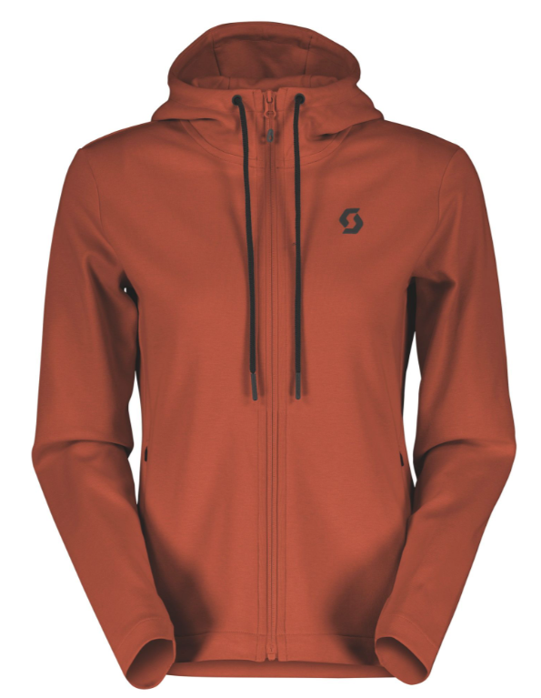 SCOTT Tech Zip Hoody til Kvinder, Rød