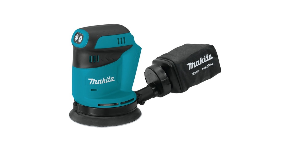 MakitaExcentrische schuurmachine DBO180Z 18V  (Blauw/zwart, Accu en lader niet inbegrepen)