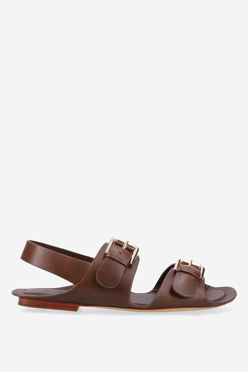 Buckled leather sandals
