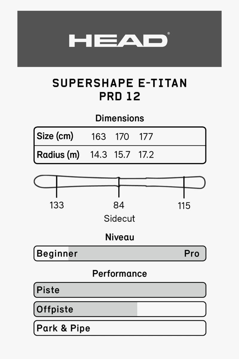HEAD Supershape e-Titan Ski Set 2324