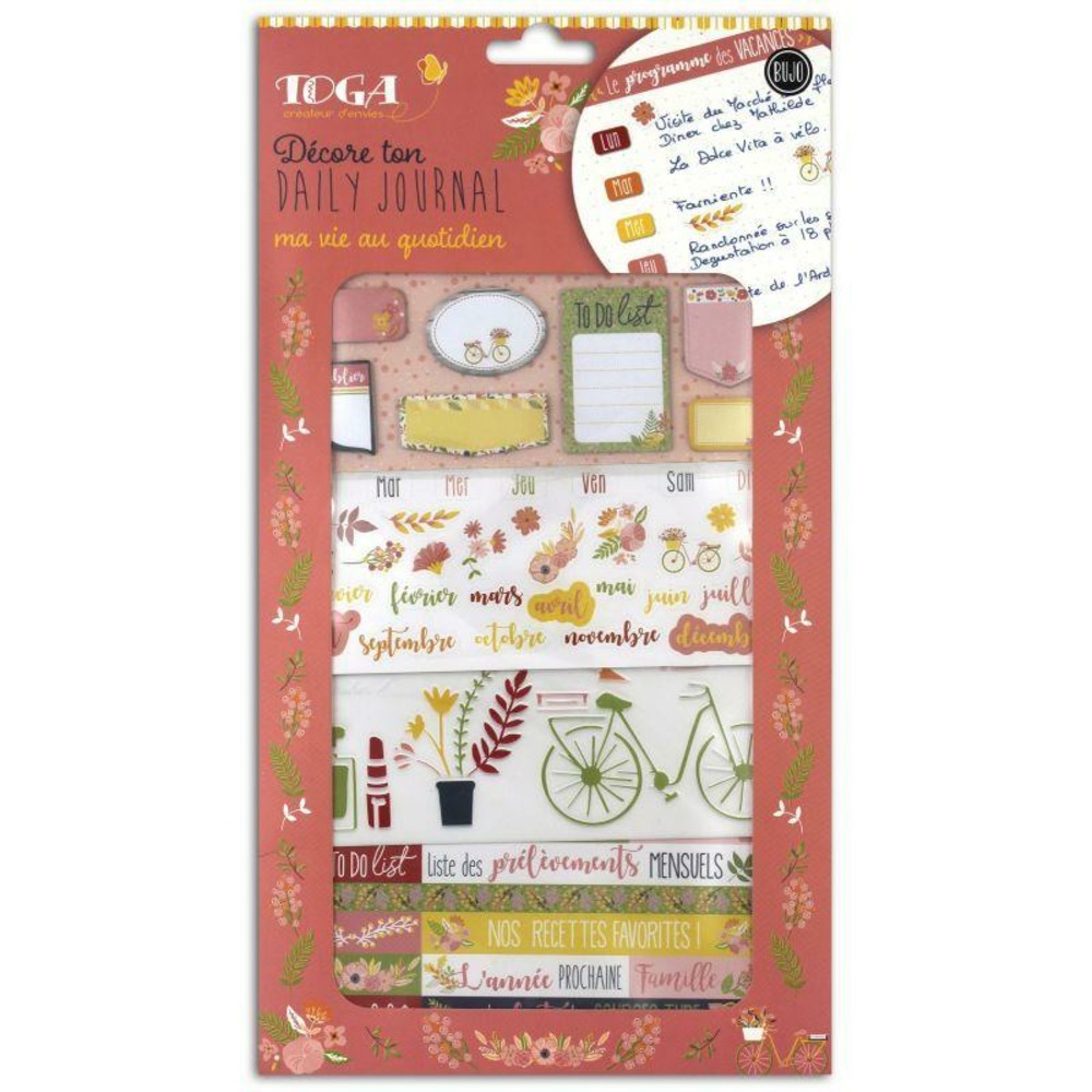 Bullet journal fleuri - coffret à personnaliser