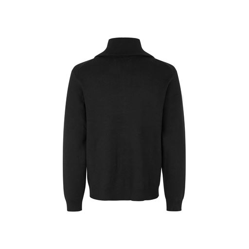 Samsøe Samsøe Ryder Half Zip Striktrøje, Sort, XL