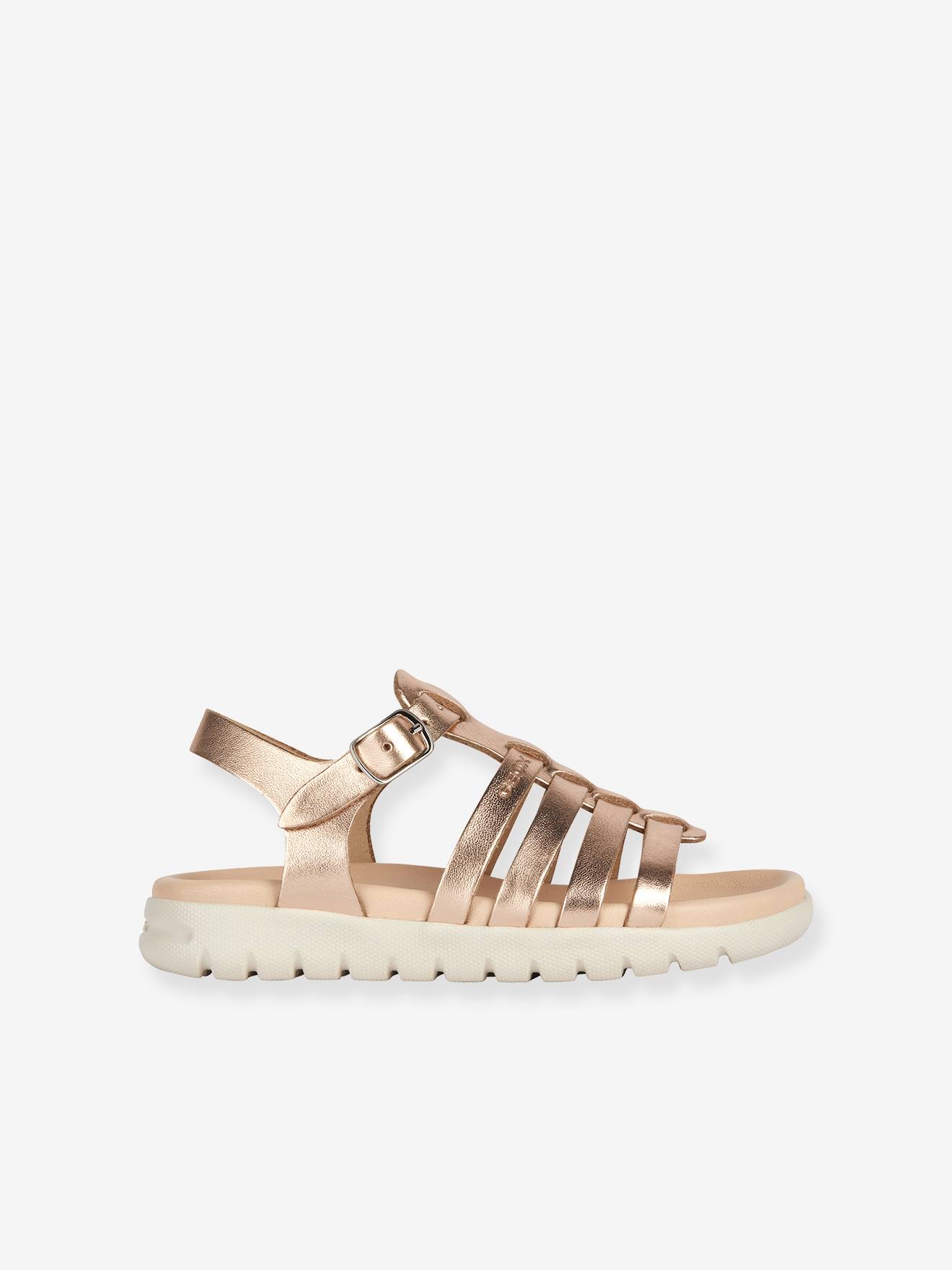 Sandálias infantis Geox® Soleima Girl, cor ferrugem