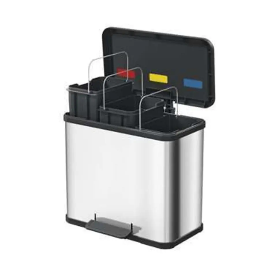 Prullenbak Oko Trio Plus Zil 3x9 L - Hailo